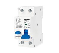 RCBO 16A 1P+N Differential Circuit Breaker-Type A 30mA B Curve-6kA Protection-Electromagnetic FI Switch-High Sensitivity Differential Switch B16- For Circuit