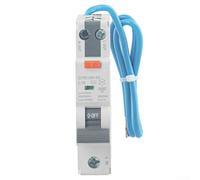 RCBO Interrupteur de sécurité courant résiduel 30 mA Détection de défaut de terre Activation rapide Montage sur rail DIN Capacité de rupture 6 kA 1P+N 50/60 Hz 230 V (40 A)