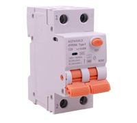 RCBO Type F 20 A C20 Interrupteur différentiel avec magnétothermique courbe C, 1P+N 6 kA 30 mA 2 modules 230 VAC, double levier, pour installations d'équipements électroniques modernes