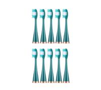 RCCCLXWO Lot De 10 Têtes De Brosse À Dents Électriques De Rechange, Compatibles Avec Les Brosses À Dents Électriques Blanchissantes.(Brown)