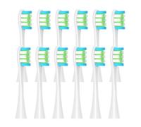 RCCCLXWO Lot De 12 Têtes De Brosse De Rechange, Compatibles Avec Les Brosses À Dents Électriques Oclean X/X PRO/Z1/F1/One/Air 2/SE, À Poils Souples(12pcs White)