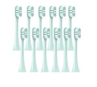 RCCCLXWO Lot De 12 Têtes De Brosse De Rechange Compatibles Avec Les Brosses À Dents Souples Et Colorées SOOCAS X3/X3U/X5(12MintGreen)