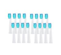 RCCCLXWO Lot De 3/4/8/12/16 Têtes De Brosse De Rechange Compatibles Avec La Brosse À Dents Électrique Seago Fairywill, Recharges De Brosse À Poils Dupont For Nettoyage Des Dents(16 Pcs white)
