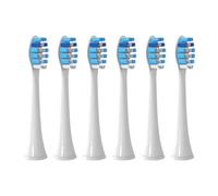 RCCCLXWO Lot De 4/6 Têtes De Brosse À Dents Compatibles Avec Les Têtes De Brosse Philips HX3/6/8/9, Buses Souples, Emballage Sous Vide(6pcs Blue)