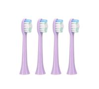 RCCCLXWO Lot De 4 Têtes De Brosse À Dents Électriques De Rechange, Compatibles Avec La Tête De Brosse À Dents Électrique Sarmocare S100(Purple-4)