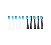 RCCCLXWO Tête De Brosse À Dents Compatible Avec Les Brosses À Dents Électriques Seago-507B/908/909/917/610/659/719/910/575/551/548, Nettoyage En Profondeur, Poils Dupont(5 Black 5 White)