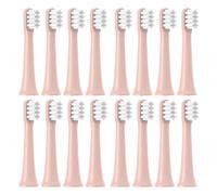 RCCCLXWO Tête De Brosse À Dents De Rechange Compatible Avec Les Têtes De Brosse À Dents Électriques SOOCAS EX3 SO WHITE EX3 PINJING EX3, Buses À Poils Souples(16PCS PINK)