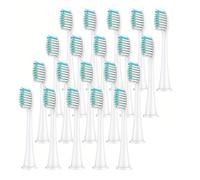 RCCCLXWO Tête De Brosse À Dents Électrique Remplaçable, Compatible Avec La Brosse À Dents Électrique Philips(WHITE 20pcs)