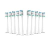 RCCCLXWO Têtes de brosse à dents, compatibles avec les brosses à dents électriques Aquasonic Black Series Pro Vibe Series Duo Pro Series, poils de rechange(10pcs white)
