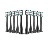 RCCCLXWO Têtes de brosse à dents, compatibles avec les brosses à dents électriques Aquasonic Black Series Pro Vibe Series Duo Pro Series, poils de rechange(10pcs black)