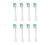 RCCCLXWO Têtes De Brosse À Dents De Rechange Compatibles Avec La Brosse À Dents Électrique Sonique Nandme NX8000, Poils Souples DuPont, 4/8/16 Pièces(8pcs WHITE)