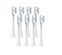 RCCCLXWO Têtes De Brosse À Dents De Rechange Compatibles Avec Les Brosses À Dents Électriques Soniques MIJIA T301/T302/T501, Avec Embouts DuPont Et Emballage Sous Vide(8 pcs white)