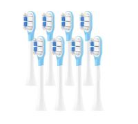 RCCCLXWO Têtes De Brosse À Dents De Rechange Compatibles Avec Les Brosses À Dents Électriques Soniques MIJIA T301/T302/T501, Avec Embouts DuPont Et Emballage Sous Vide(8 pcs BJ white)
