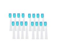 RCCCLXWO Têtes De Brosse De Rechange, 3/4/8/12/16 Pièces, Compatibles Avec Les Brosses À Dents Électriques Seago Fairywill, Recharges For Brosses À Dents(16 Pcs white)