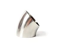 RCCT Coude d'échappement en acier inoxydable 45 degrés - 2" Coude d'échappement Ø51 mm SS304 - Tube de soudage poli - Mandrel Bend Elbow (45 degrés, 2,0")