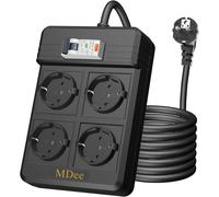 Rcd Multiprise Rcd Avec Disjoncteur Différentiel, Multiprise Electrique (16A/4000W), 4 Prises, Protection Contre Les Surtensions, Câble 3M Pour Appareils Électroménagers, Outils, E[DYB981999]