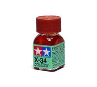 RCECHO Tamiya Model Color Enamel Paint X-34 Metallic Brown Net 10ml 80034 with Full Version Apps Edition