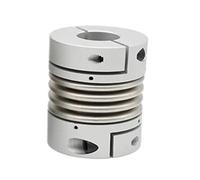 RCGKNNMUZ Couplin à Soufflet D40 L62 en Alliage d'aluminium, couplage à Soufflet métallique, encodeur élastique en Acier Inoxydable, vis de Moteur à Couple élevé avec rainure de clavette(8x14)