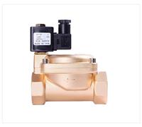 RCGKNNMUZ Électrovanne en Laiton normalement fermée de 2 Pouces, Pilote Haute Pression, électrovanne 220V 12V 24V for l'eau(DC24)