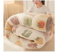 RCGNR Couette Chaude Sherpa, Couverture d'hiver en Polaire Double Face, Couette éPaisse en Hiver pour Lit 2 Personnes, éPaissir Cachemire Courtepointe E, 150x200cm/3.5kg