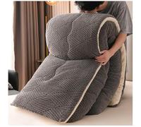 RCGNR Courtepointes Moelleuses en Laine d'agneau, Thermique Agneau Double Face Velours Couette, éDredon Chaude en Hiver, Peluche éPaisse Et Chaude Couverture, Couette en Duvet B, 180x220cm/3kg