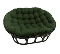 RCGNR Coussin pour Chaise Suspendue, Coussin D'ExtéRieur 2 Places pour Balancelle, Coussin De Rechange pour Chaise Hamac, Coussins De Chaise à Panier Suspendu pour Patio Et Jardin Dark Green