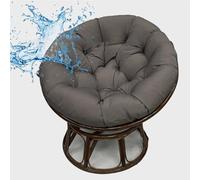 RCGNR Coussin Rond ImperméAble pour Chaises Suspendues, Coussin De Rechange, Coussin D'Assise pour Fauteuil Suspendu, Coussin De Jardin, Coussin Fauteuil Rotin, ExtéRieur IntéRieur Dark Gray,160cm