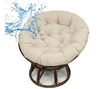 RCGNR Coussin Rond ImperméAble pour Chaises Suspendues, Coussin De Rechange, Coussin D'Assise pour Fauteuil Suspendu, Coussin De Jardin, Coussin Fauteuil Rotin, ExtéRieur IntéRieur Beige,160cm
