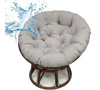 RCGNR Coussin Rond ImperméAble pour Chaises Suspendues, Coussin De Rechange, Coussin D'Assise pour Fauteuil Suspendu, Coussin De Jardin, Coussin Fauteuil Rotin, ExtéRieur IntéRieur Light Gray, 180cm