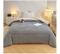 RCGNR éDredon Chaude en Hiver, Couette en Duvet RéVersible, Velours De Lait RéVersible Couette, Couvertures d'hiver éPaisses Et Chaudes, Chaud Et Confortable D, 220x240cm/3kg