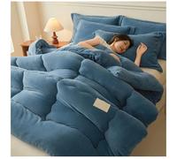 RCGNR éDredon Chaude en Hiver, Couvertures d'hiver Chaudes Et éPaisses, Couette d'hiver en Velours De Lait Reversible, Gonflant éPaisse éDredon en Microfibre D, 180x220cm/3kg