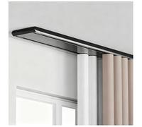 RCGNR Rail à Rideaux Double RangéE pour Plafond, with Mute Track Curtain Room Divider Rail De Rideaux pour Salon, pour Cloison De Salon Ou De Chambre C, 160cm/63in