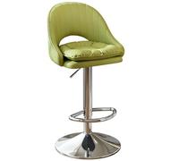 RCGNR Tabourets De Bar Pivotants, RéGlables en Hauteur, Chaise De Petit-DéJeuner De Cuisine avec Pieds Dossier, Tabourets Hauts en MéTal pour La Maison Green 1