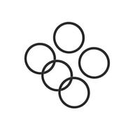 RCGOFOLLOW 5 rondelles métalliques Noires de 2,5 mm pour boîtier de pédalier de vélo, moyeu de Cassette et pignon, Noir, 2. mm
