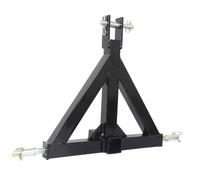 RCGOFOLLOW Attelage de remorque 3 Points avec récepteur de 2 Pouces, Robuste, pour Tracteur, avec Adaptateur Barre Traction et goupilles incluses. Attelage 3 Points avec récepteur 2 Pouces pour