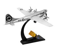 RCGOFOLLOW Avion Miniature de Chasse américain B-29, modèle réduit en métal moulé sous Pression Haute résolution, Objet de décoration élégant pour la Maison Le Bureau. Objet Collection pour la