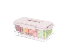 RCGOFOLLOW Boîte de conservation fraîcheur compartimentée Dites adieu Pour aux boîtes de conservation fraîches en ABS style mixte Fruits non mélangés, rose