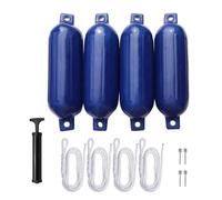 RCGOFOLLOW Bouée d'ancrage, protections de ponton avec œillets renforcés, défenses de bateau pour l'amarrage, pare-chocs bouée d'ancrage avec effet tampon, pompe à air pour ponton.