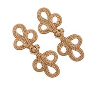 RCGOFOLLOW Boutons grenouille à nœud chinois uniques, parfaits comme fermoirs décoratifs pour horloges, pulls, tenues ethniques et vêtements de Pour tous les jours. Ces boutons, Chameau