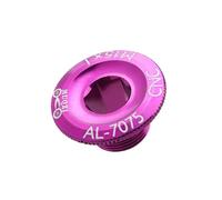 RCGOFOLLOW Cache-manivelles M 18, pédalier Robuste en Alliage d'aluminium avec pour Axes centraux à roulements à Billes, pignon vis, entraxe Standard pour vélo, Violet, 2.8 x 1.42 x 1. cm