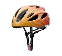 RCGOFOLLOW Casque de vélo Enfant ventilé et Respirant avec Rembourrage résistant pour aux Chocs pour Une sécurité Accrue Lors des balades à vélo. Accessoire de : Casque, Jaune Orange, 52 cm à 58 cm