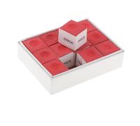 RCGOFOLLOW Ensemble Compact de craies de Billard, idéal pour Les Joueurs Billard nomades. Ces craies Poche sont faciles à Transporter. Accessoire pour Queue et Jeux Plein air.