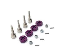 RCGOFOLLOW Essieu de Roue Hexagonal en Alliage d'aluminium, pour Wltoys A949 1/18, axe de Roue de Voiture RC en Alliage d'aluminium, Arbre d'entraînement en métal, Violet