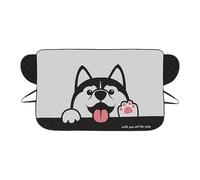 RCGOFOLLOW Housse de Pare-Brise Universelle et résistante pour Voiture, protégeant l'avant du Pare-Brise des intempéries, du Givre, de la Neige et de l'eau.