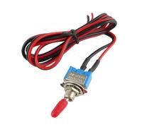 RCGOFOLLOW Interrupteur précâblé pour Alarme de sécurité avec câbles de 50 cm et 5 interrupteurs à Bascule pour Une Installation électrique Flexible. Câble Marche/arrêt Inclus.