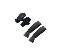 RCGOFOLLOW Jambières légères pour Arts Martiaux, Sparring, Kickboxing, Protections de Tibia et de Cou-de-Pied épaisses et Respirantes, Protections d'entraînement Noires, Noir, L
