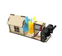 RCGOFOLLOW Jeu éducatif de Puzzle à Monter soi-même : Maquette d’éolienne. Expériences scientifiques Amusantes à Faire la Maison pour Apprendre Les principes de Base la Physique. Possibilité