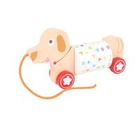 RCGOFOLLOW Jouet à Tirer en Bois avec des Touches de Couleurs Douces pour Un Plaisir et Une Exploration sans Fin. Voiture à Tirer en Bois avec Corde et Cordon, Jouet remorquer résistant et Durable.