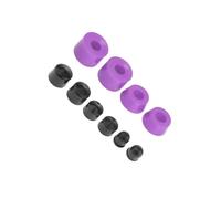 RCGOFOLLOW Kit de réparation de Trucks de Skateboard avec silentblocs Souples (dureté 92A, Haute élasticité), écrous Antichoc et écrous Haute Performance, Violet, 11 x 16 x 24 mm