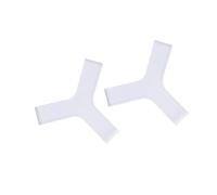 RCGOFOLLOW Lot de 2 Attaches pour Palmes de plongée Confortables pour la Chasse sous-Marine, Le Surf et Le Snorkeling, Taille XXS, Blanches, Blanc, M XL